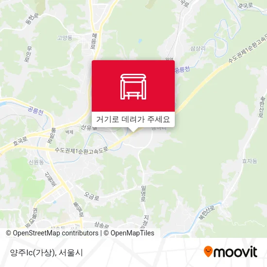 양주Ic(가상) 지도