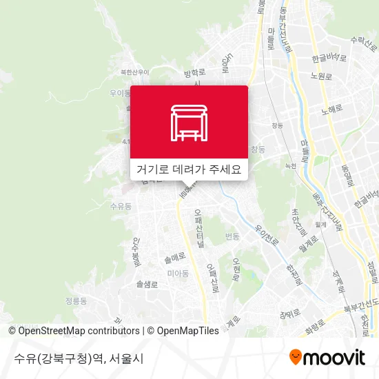 수유(강북구청)역 지도