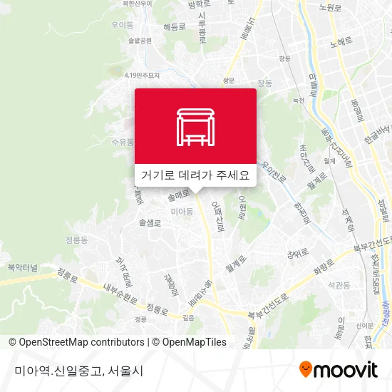미아역.신일중고 지도