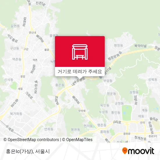 홍은Ic(가상) 지도