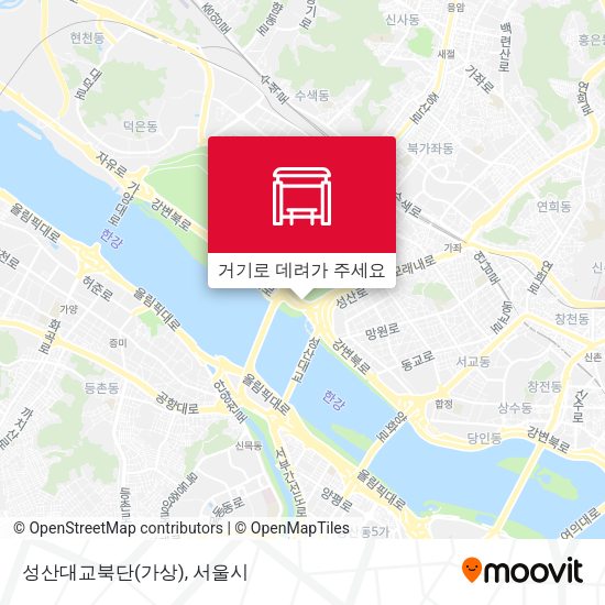 성산대교북단(가상) 지도