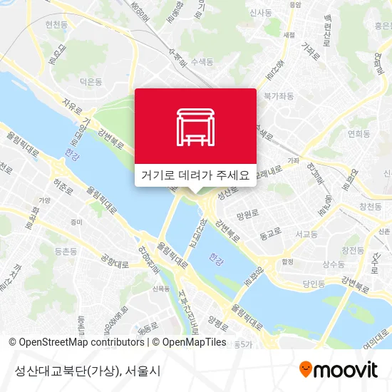 성산대교북단(가상) 지도