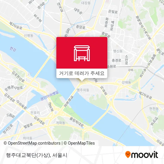 행주대교북단(가상) 지도