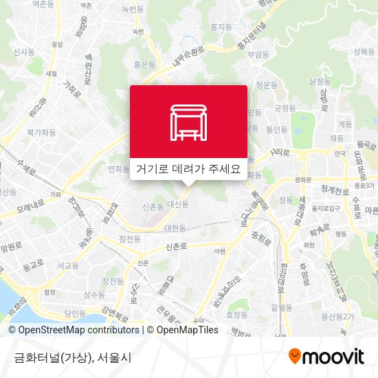 금화터널(가상) 지도