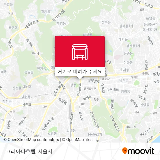 코리아나호텔 지도