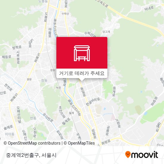 중계역2번출구 지도