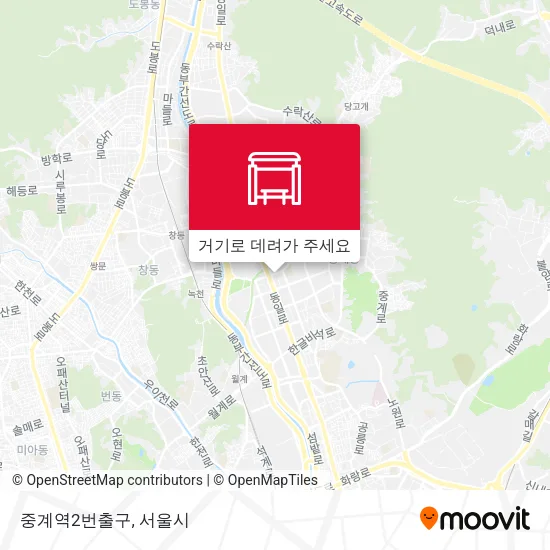 중계역2번출구 지도