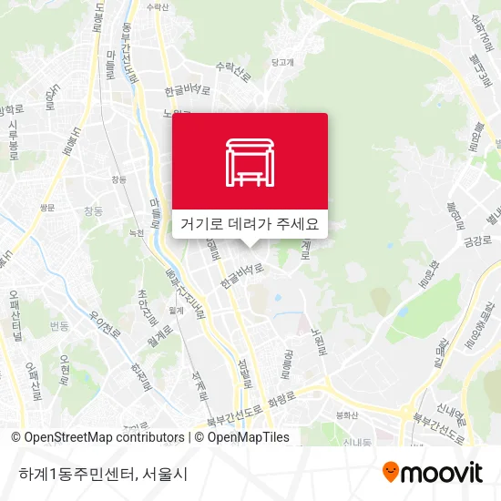 하계1동주민센터 지도