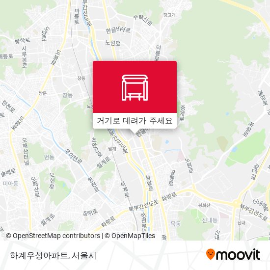 하계우성아파트 지도