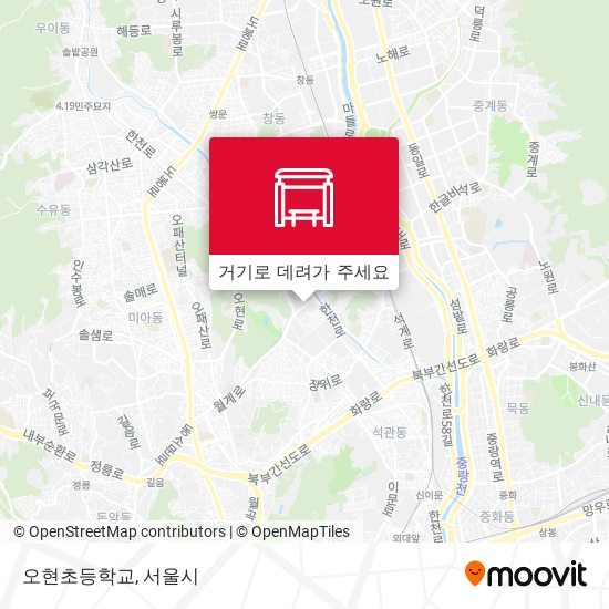 오현초등학교 지도