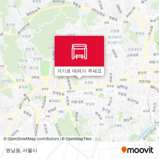 원남동 지도