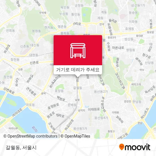 갈월동 지도