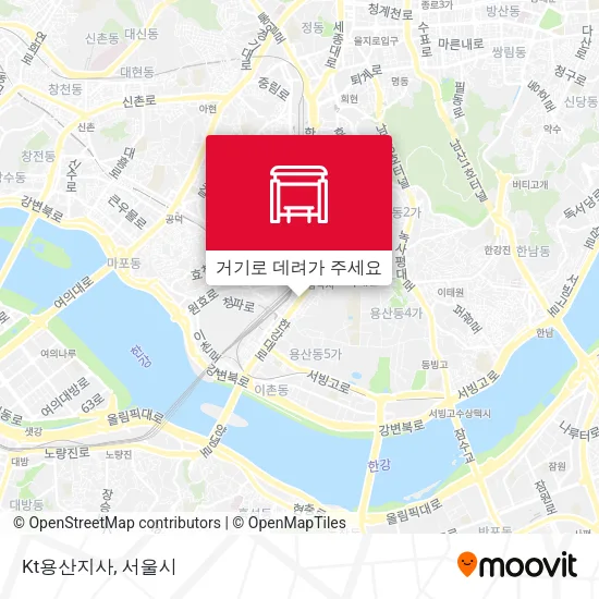 Kt용산지사 지도