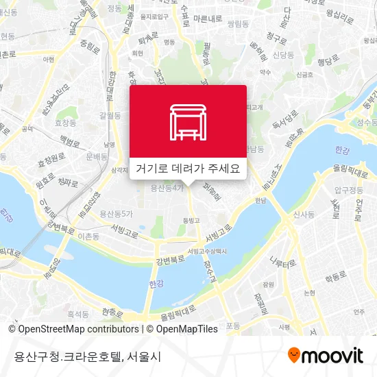용산구청.크라운호텔 지도