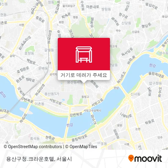 용산구청.크라운호텔 지도