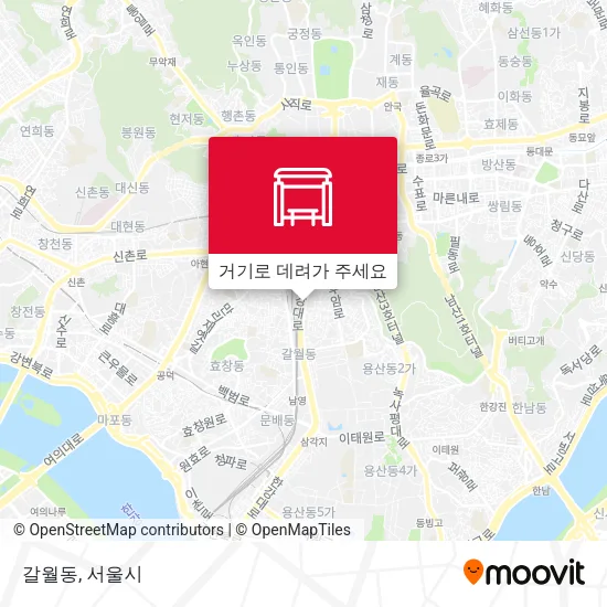 갈월동 지도