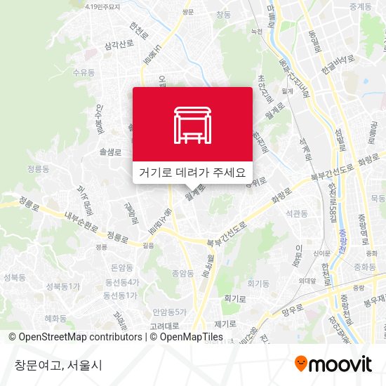 창문여고 지도
