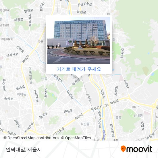 인덕대앞 지도