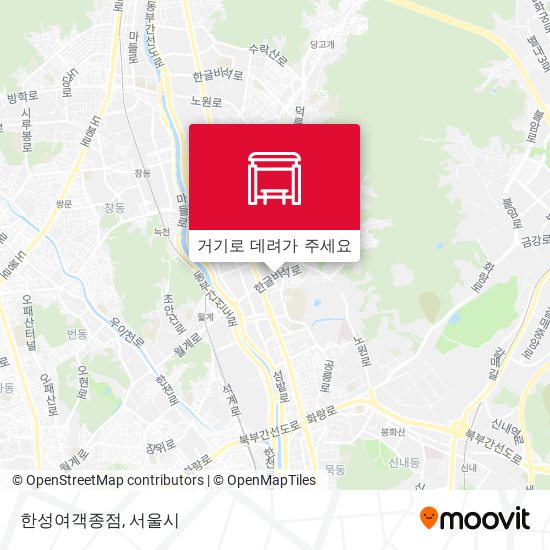 한성여객종점 지도
