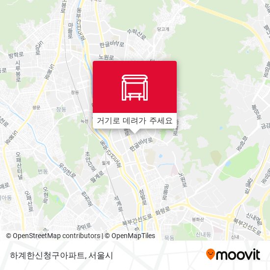 하계한신청구아파트 지도
