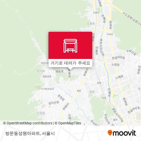 쌍문동성원아파트 지도