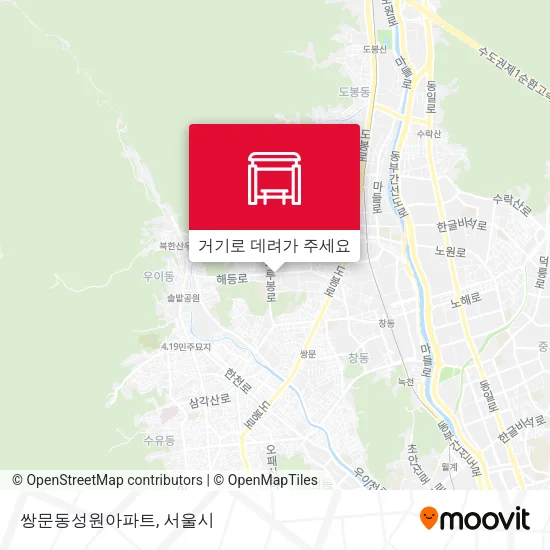 쌍문동성원아파트 지도
