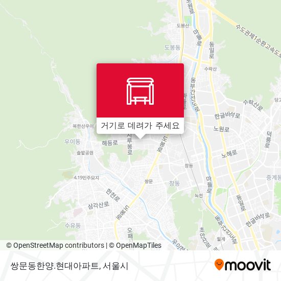 쌍문동한양.현대아파트 지도