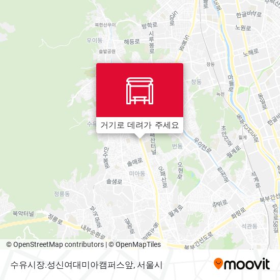 수유시장.성신여대미아캠퍼스앞 지도