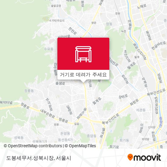 도봉세무서.성북시장 지도