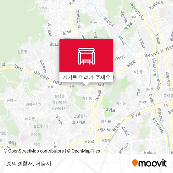 종암경찰서 지도