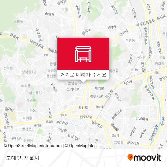 고대앞 지도