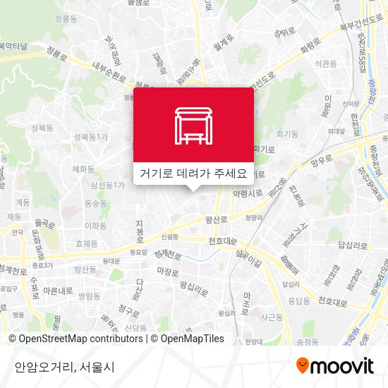안암오거리 지도
