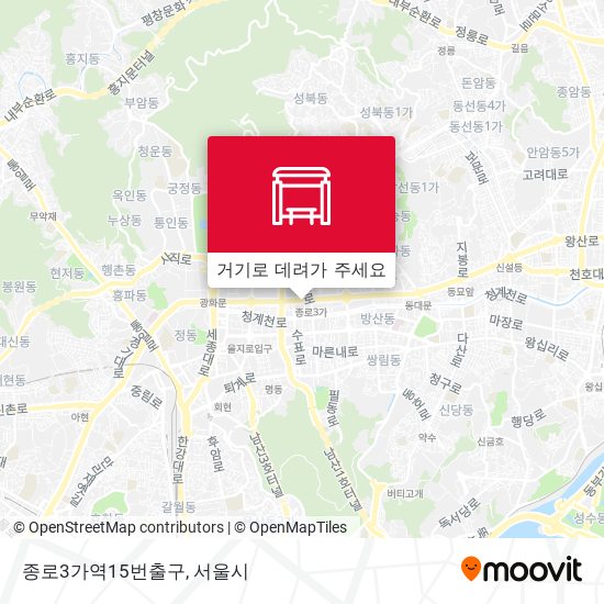 종로3가역15번출구 지도