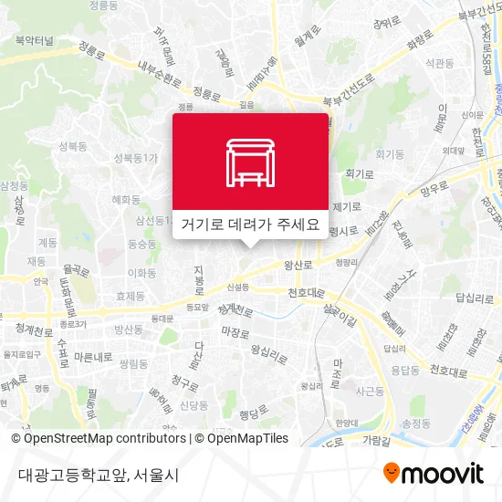 대광고등학교앞 지도