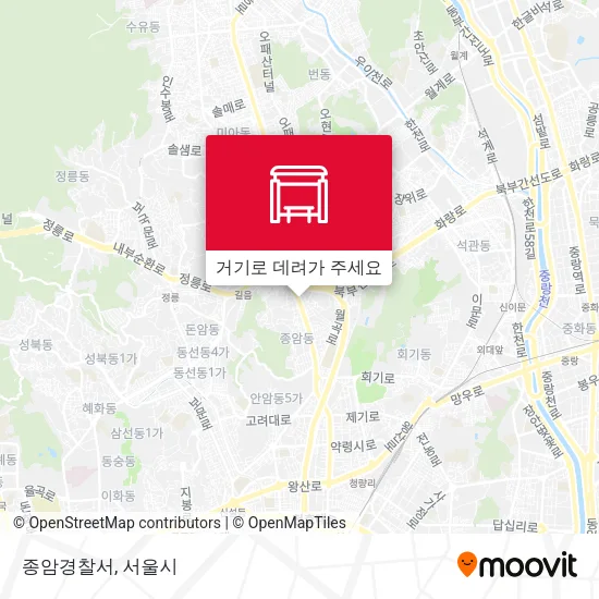종암경찰서 지도