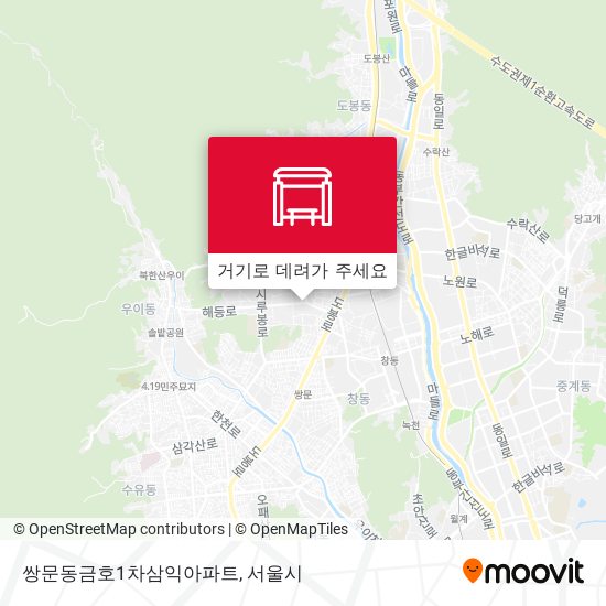 쌍문동금호1차삼익아파트 지도