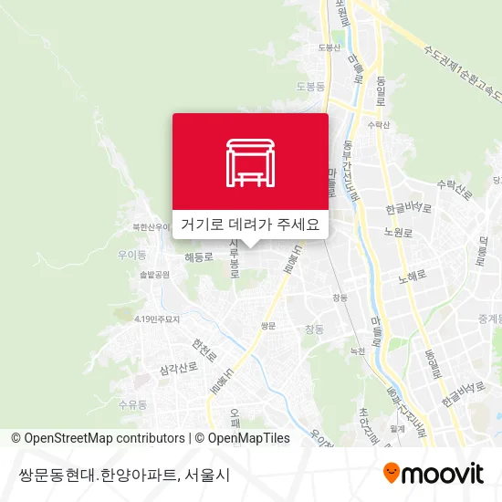 쌍문동현대.한양아파트 지도