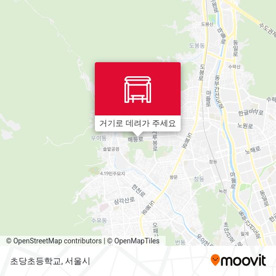 초당초등학교 지도