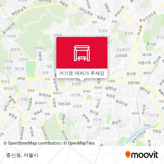 충신동 지도