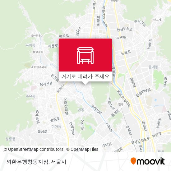 외환은행창동지점 지도