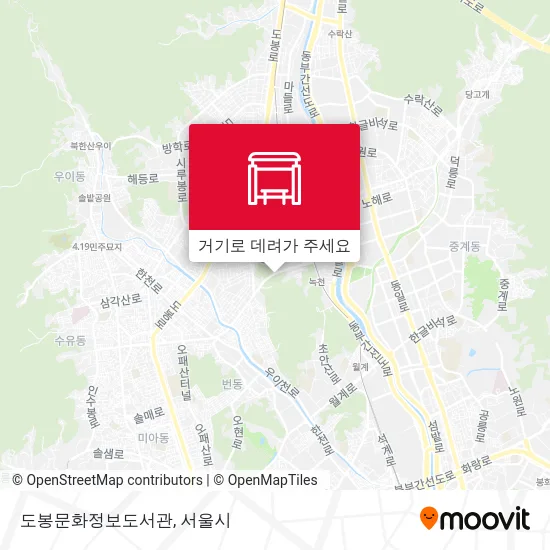 도봉문화정보도서관 지도