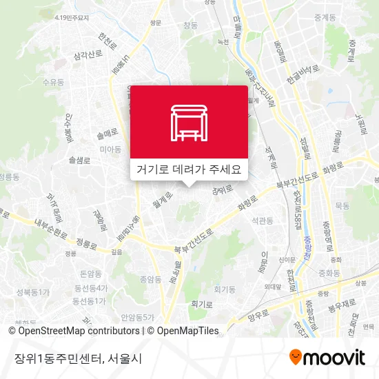 장위1동주민센터 지도