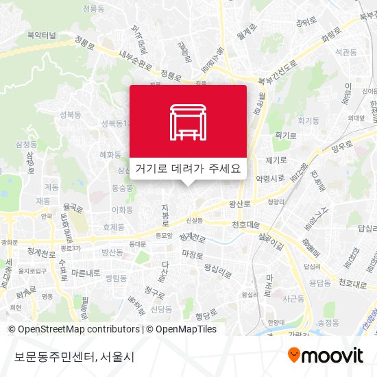 보문동주민센터 지도