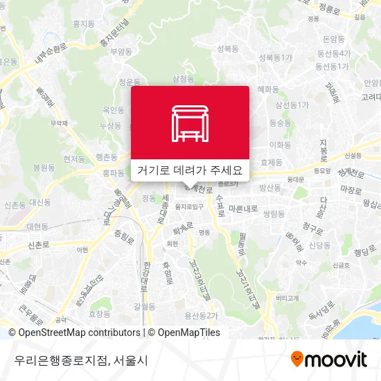 우리은행종로지점 지도