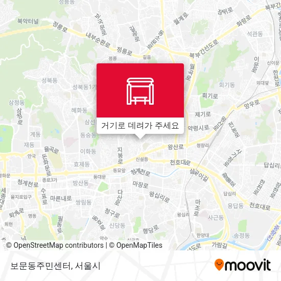 보문동주민센터 지도