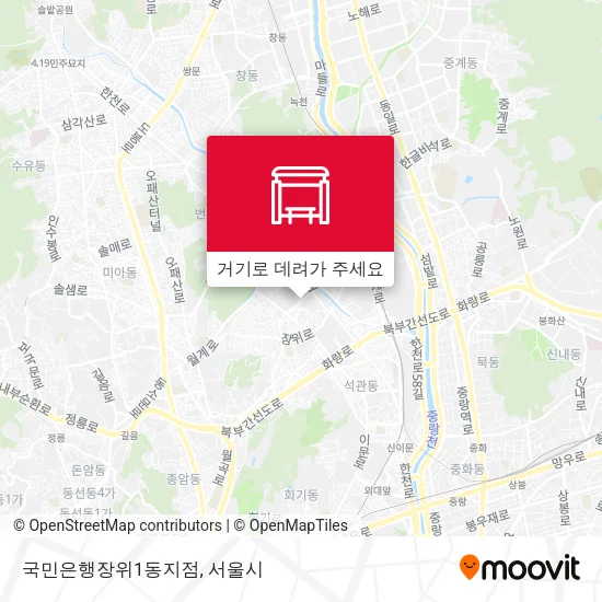 국민은행장위1동지점 지도