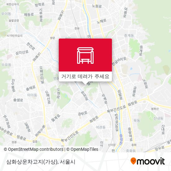 삼화상운차고지(가상) 지도