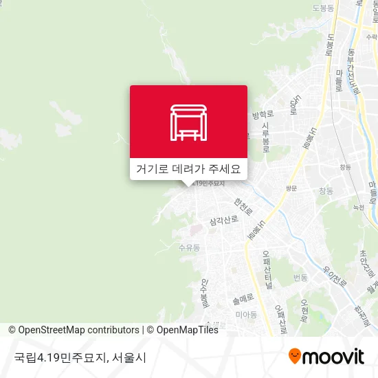 국립4.19민주묘지 지도