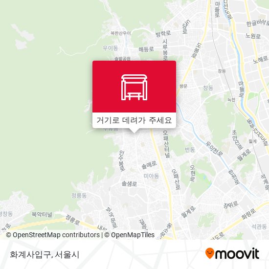 화계사입구 지도