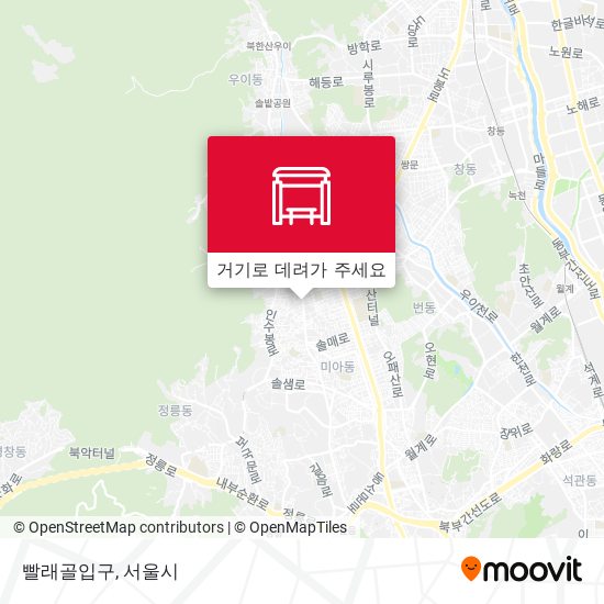 빨래골입구 지도
